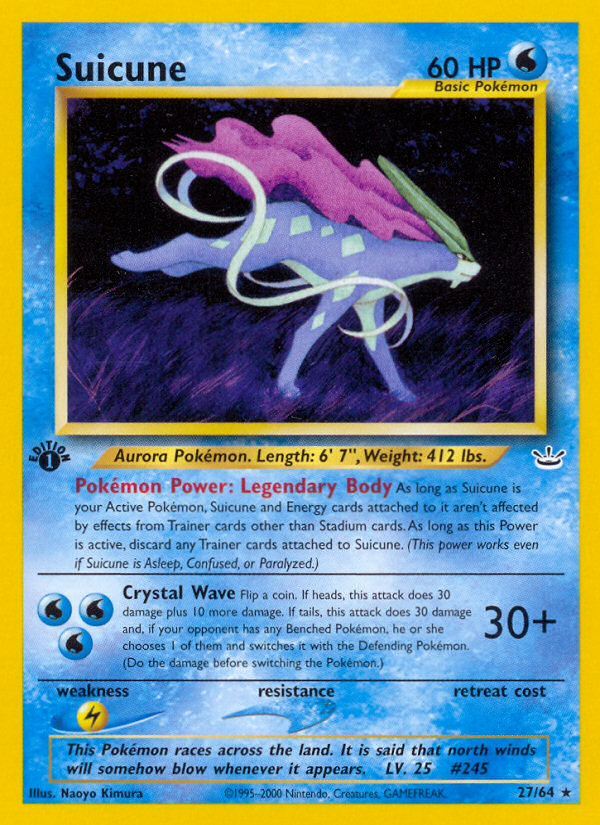 Suicune 1st ed. 27/64
