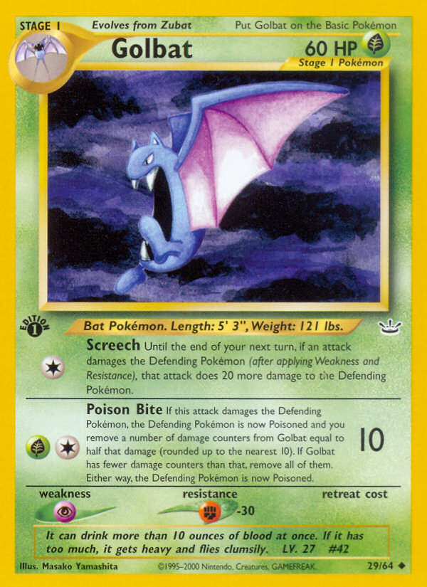 Golbat 1st ed. 29/64