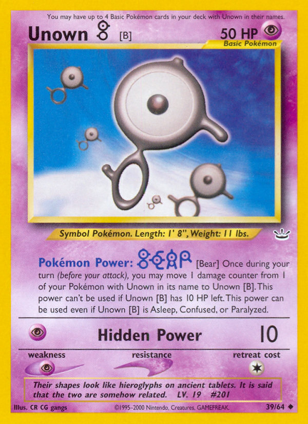 Unown B 39/64