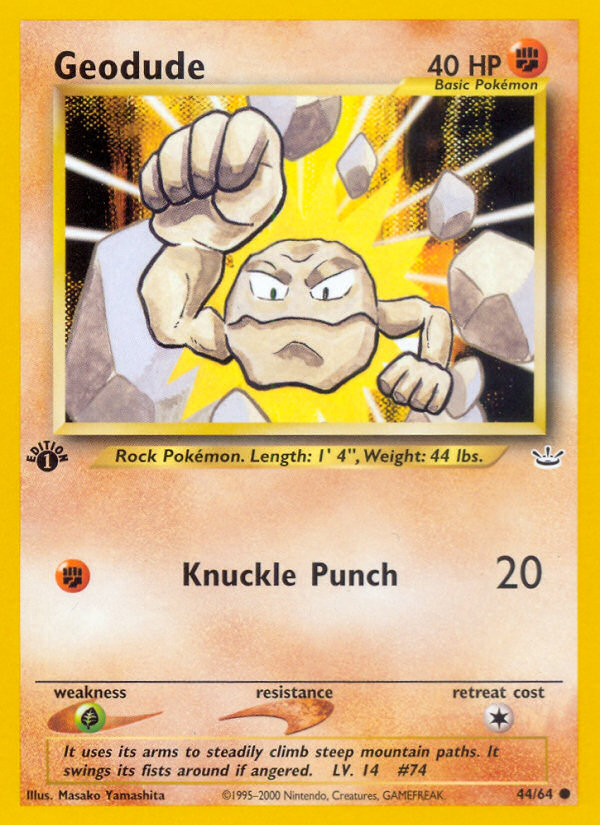 Geodude 1st ed. 44/64