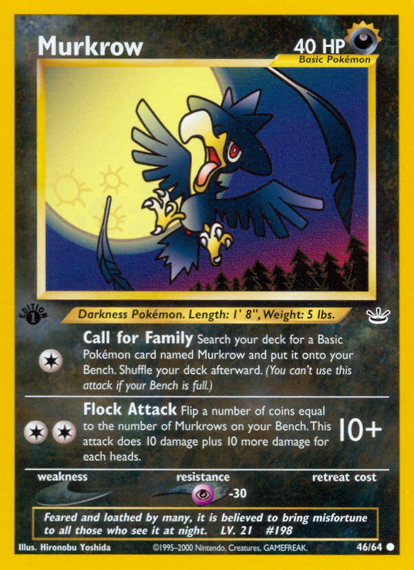 Murkrow 1st ed. 46/64