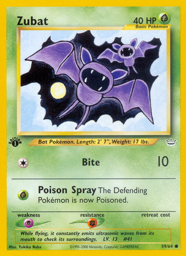 Zubat 1st ed. 59/64