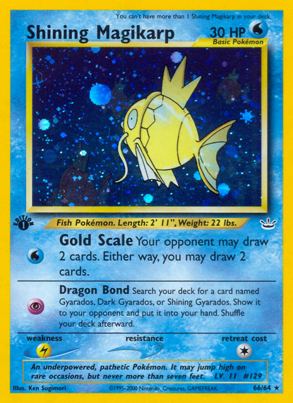 Shining Magikarp 1st ed. 66/64