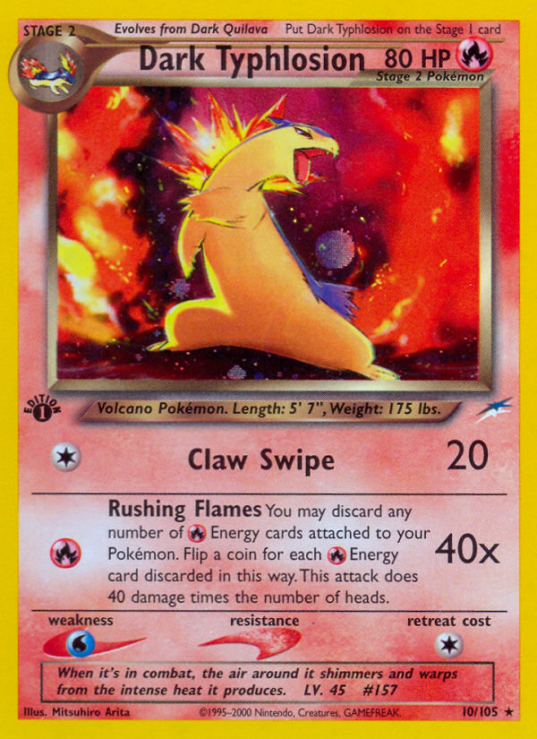 Dark Typhlosion 1st ed. 10/105