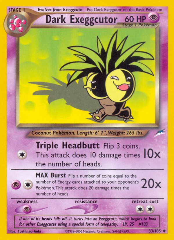 Dark Exeggutor 33/105