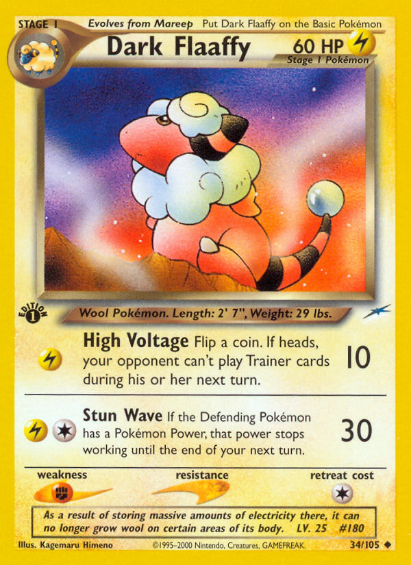 Dark Flaaffy 1st ed. 34/105