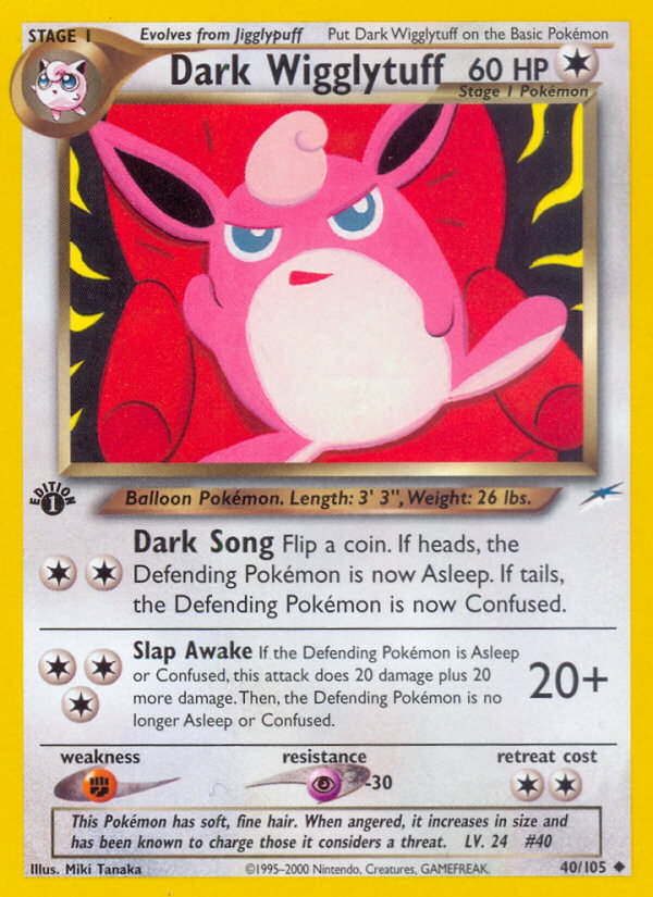 Dark Wigglytuff 1st ed. 40/105