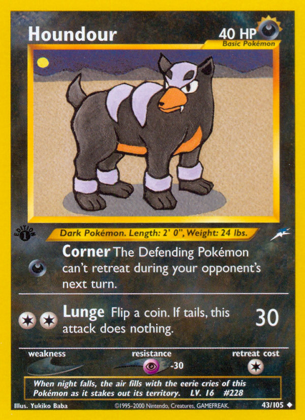 Houndour 1st ed. 43/105