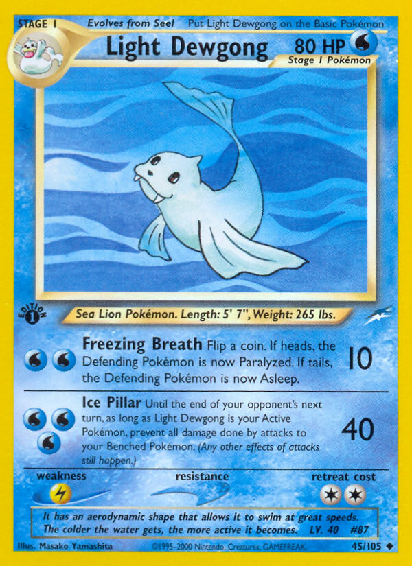 Light Dewgong 1st ed. 45/105