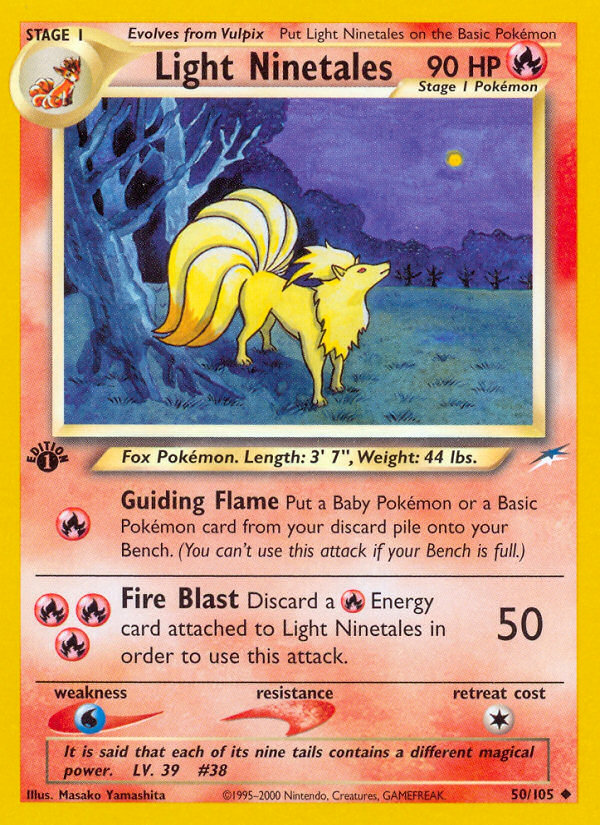 Light Ninetales 1st ed. 50/105