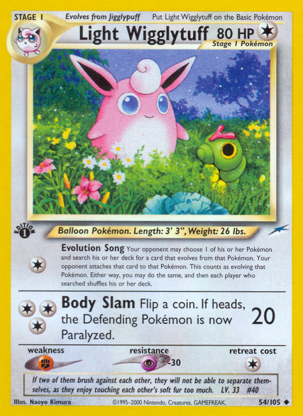 Light Wigglytuff 1st ed. 54/105