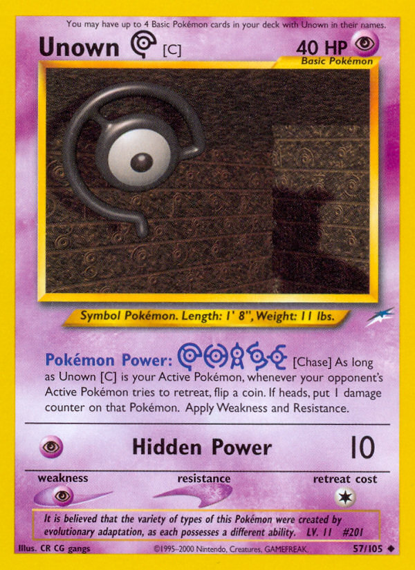 Unown C 57/105
