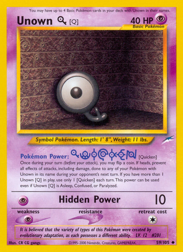 Unown Q 59/105