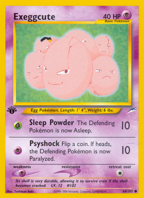 Exeggcute 1st ed. 64/105