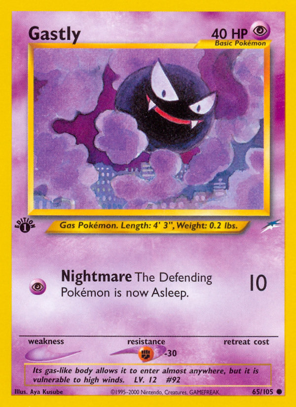 Gastly 1st ed. 65/105