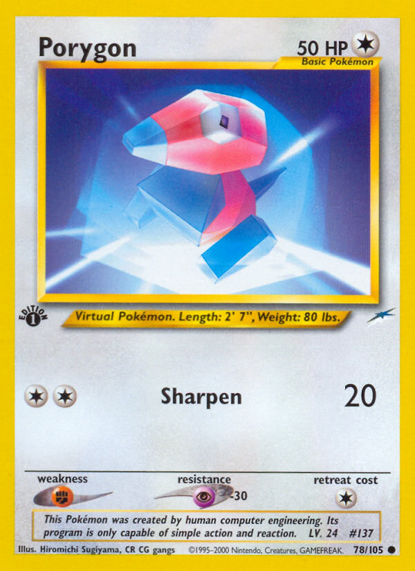 Porygon 1st ed. 78/105