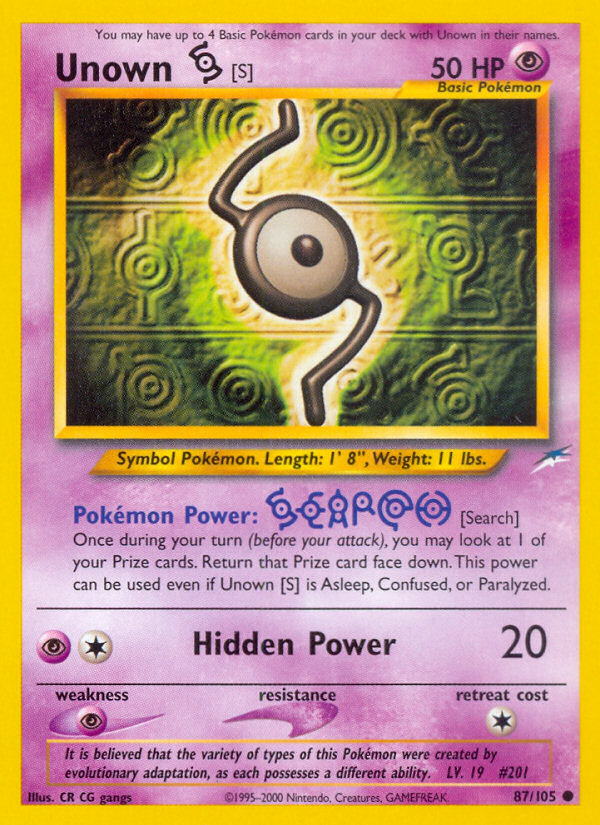 Unown S 87/105
