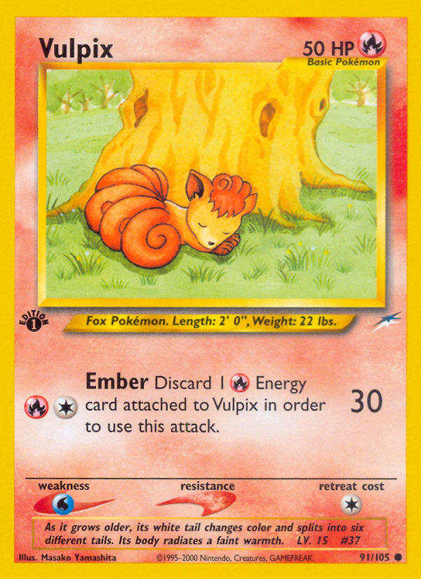 Vulpix 1st ed. 91/105