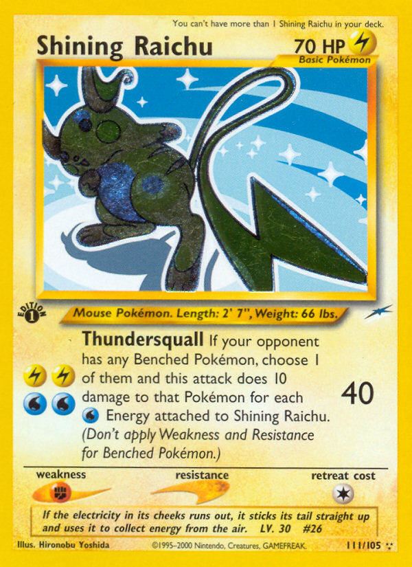 Shining Raichu 1st ed. 111/105
