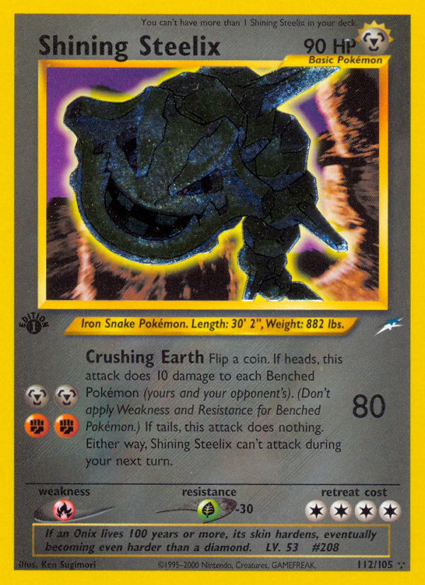 Shining Steelix 1st ed. 112/105
