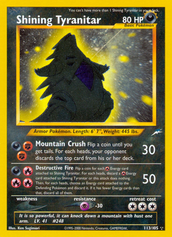 Shining Tyranitar 113/105