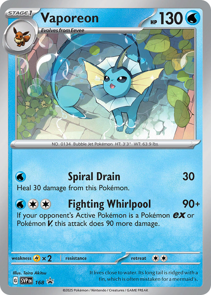 Vaporeon 168/225