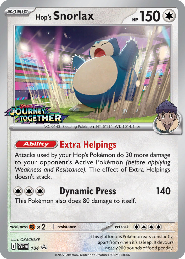 Hop's Snorlax 184/225