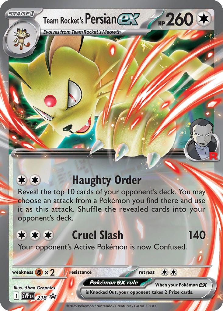 Team Rocket's Persianex 218/225