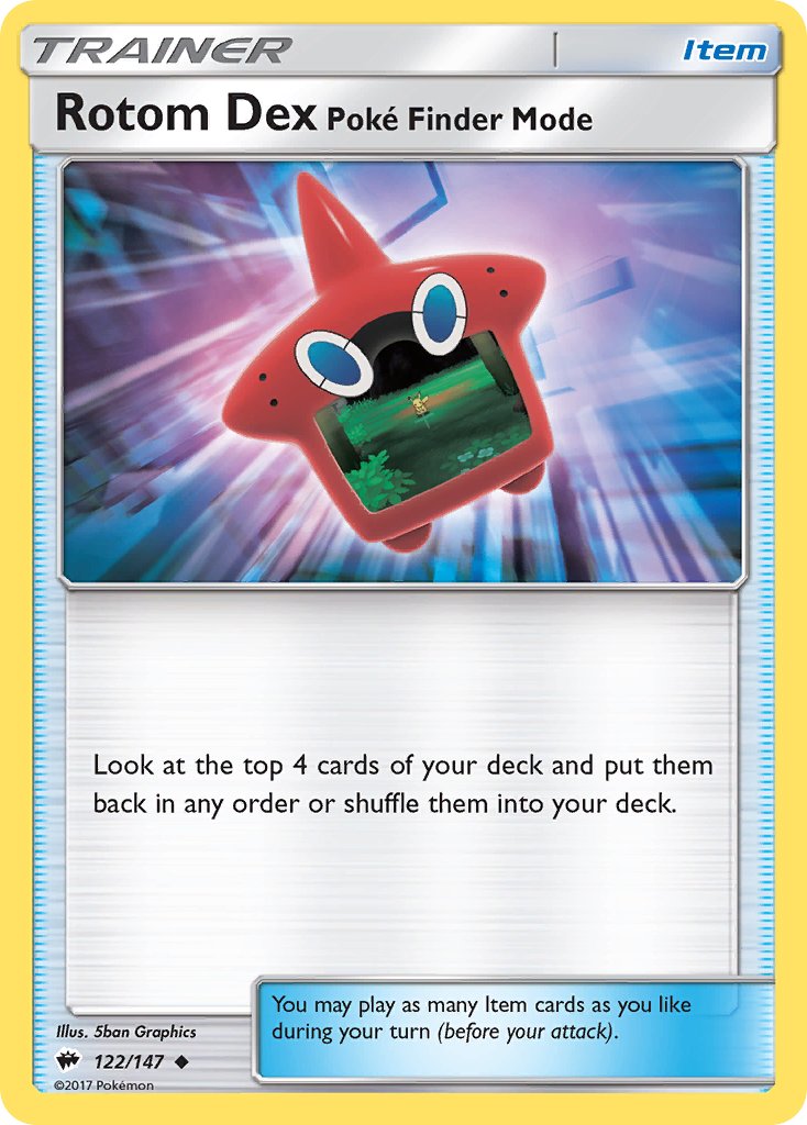 Rotom Dex Poké Finder Mode 122/147
