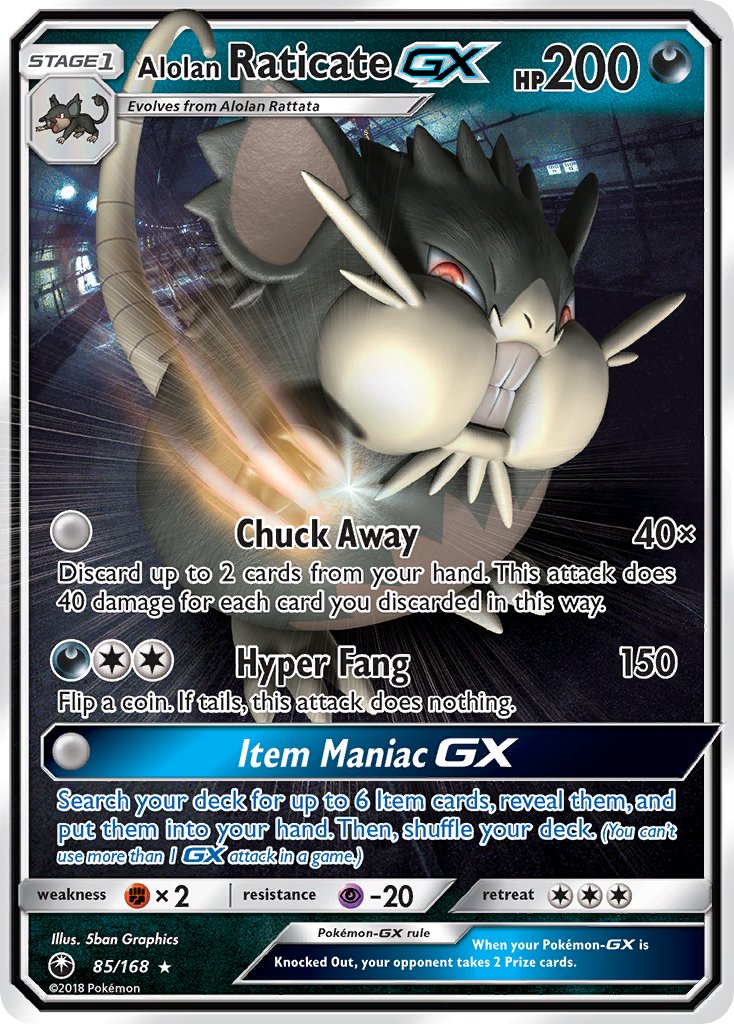 Alolan RaticateGX 85/168