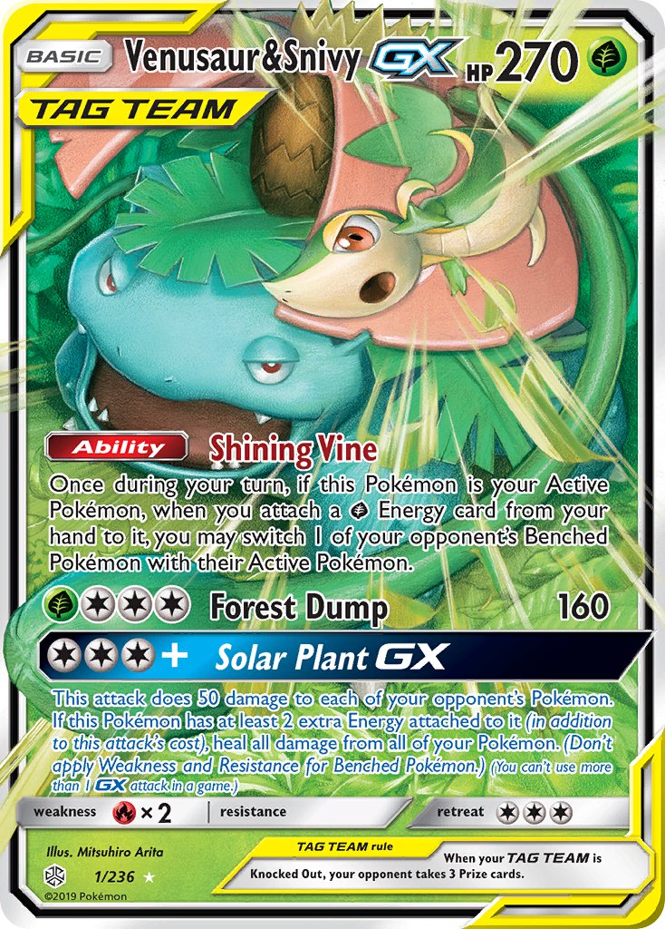 Venusaur & SnivyTag Team GX 1/236