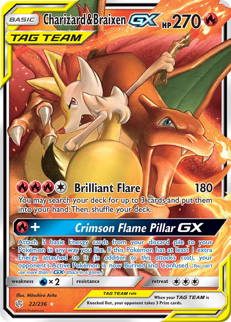 Charizard & BraixenTag Team GX 22/236