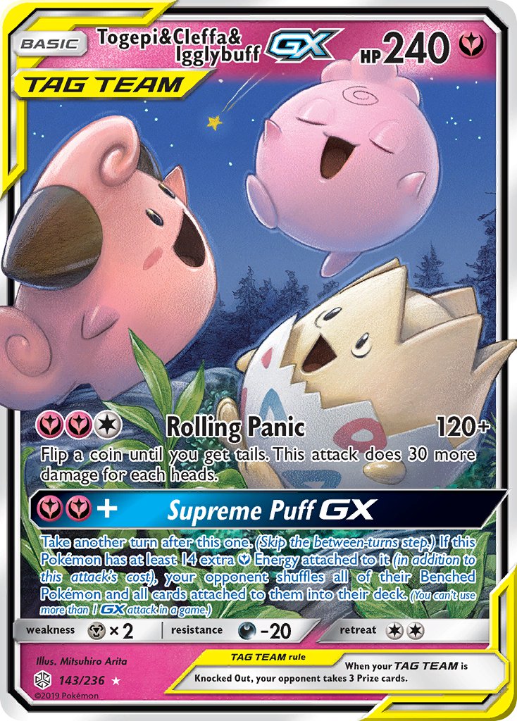 Togepi & Cleffa & IgglybuffTag Team GX 143/236