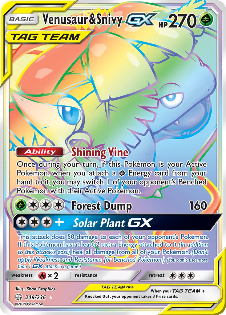 Venusaur & SnivyTag Team GX 249/236