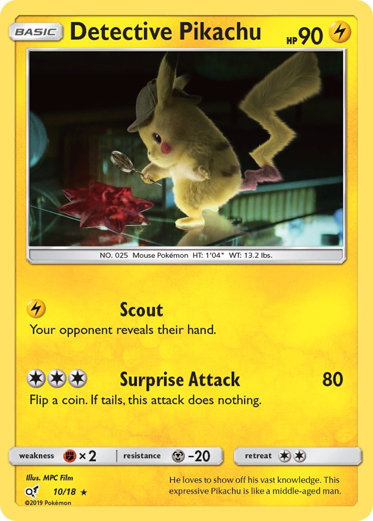 Detective Pikachu 10/18