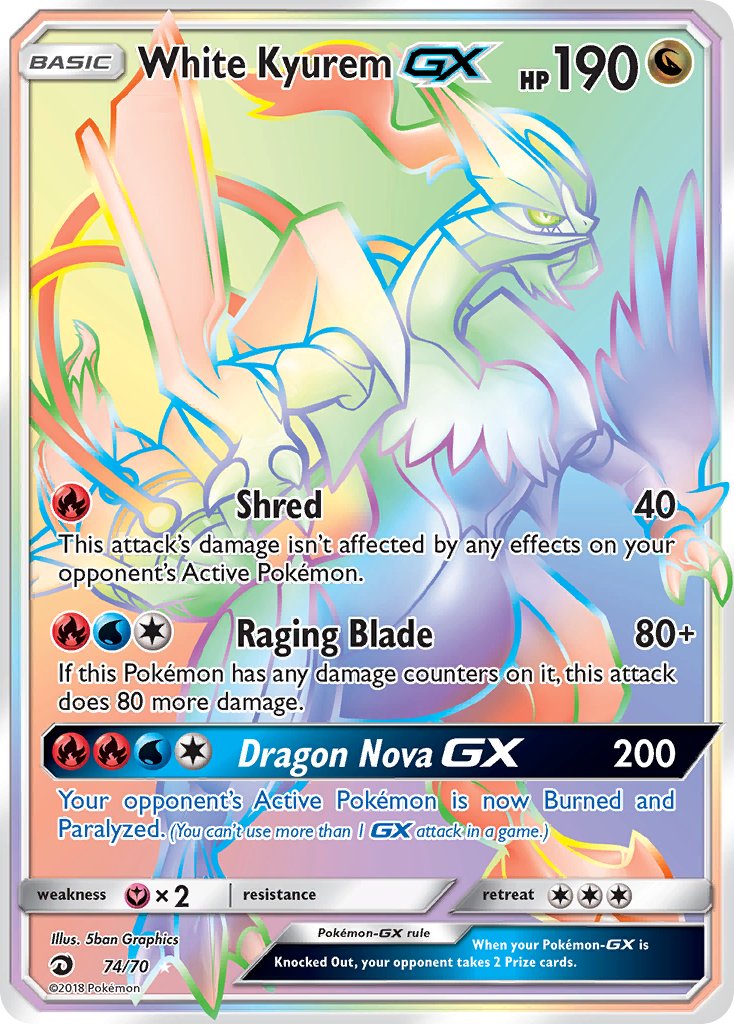 White KyuremGX 74/70