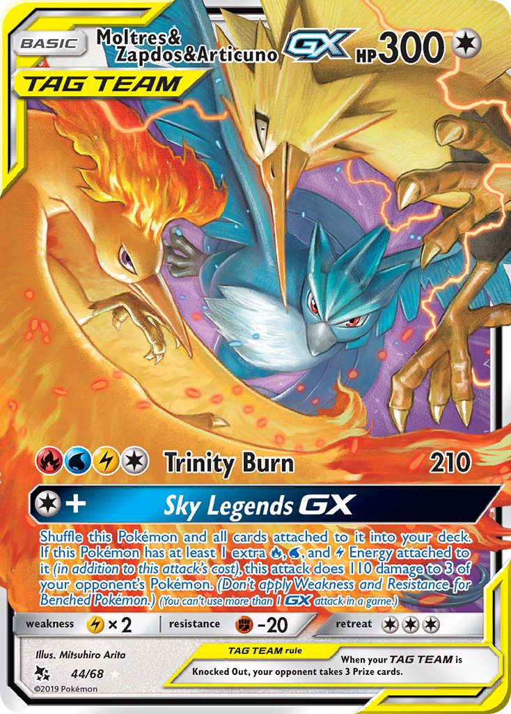 Moltres & Zapdos & ArticunoTag Team GX 44/68