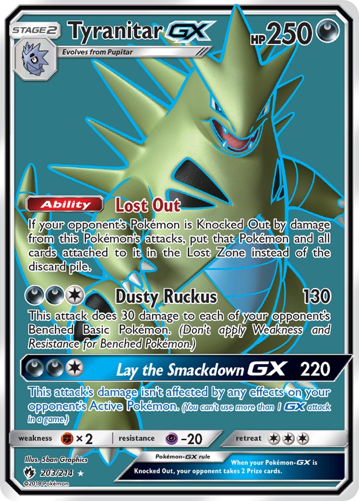 TyranitarGX 203/214