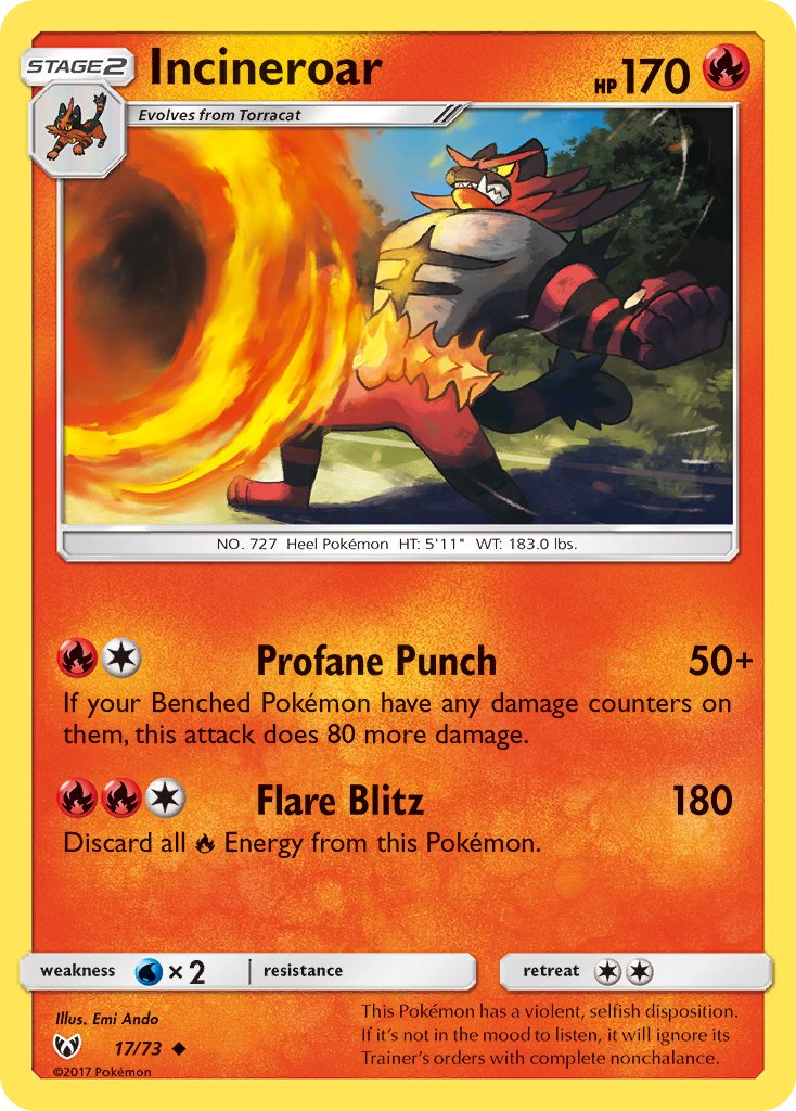 Incineroar 17/73