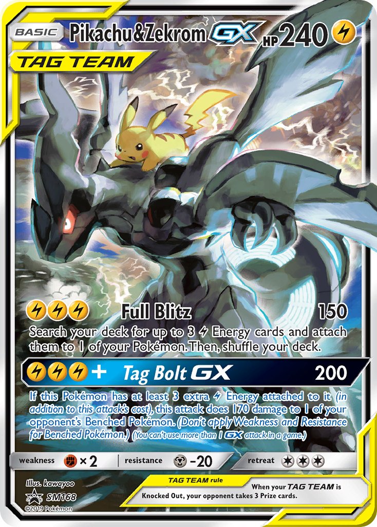 Pikachu & Zekrom SM168