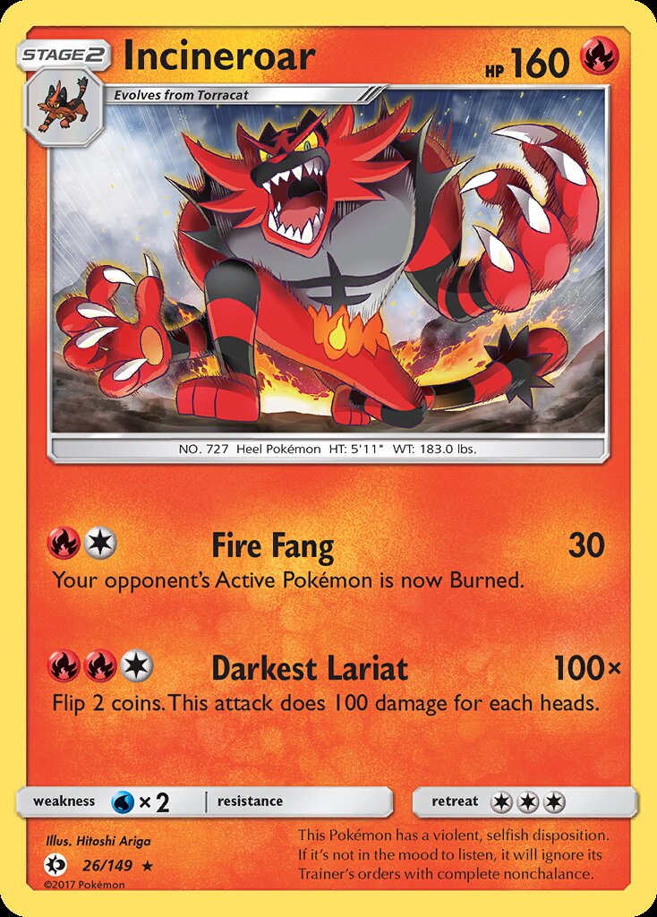 Incineroar 26/149