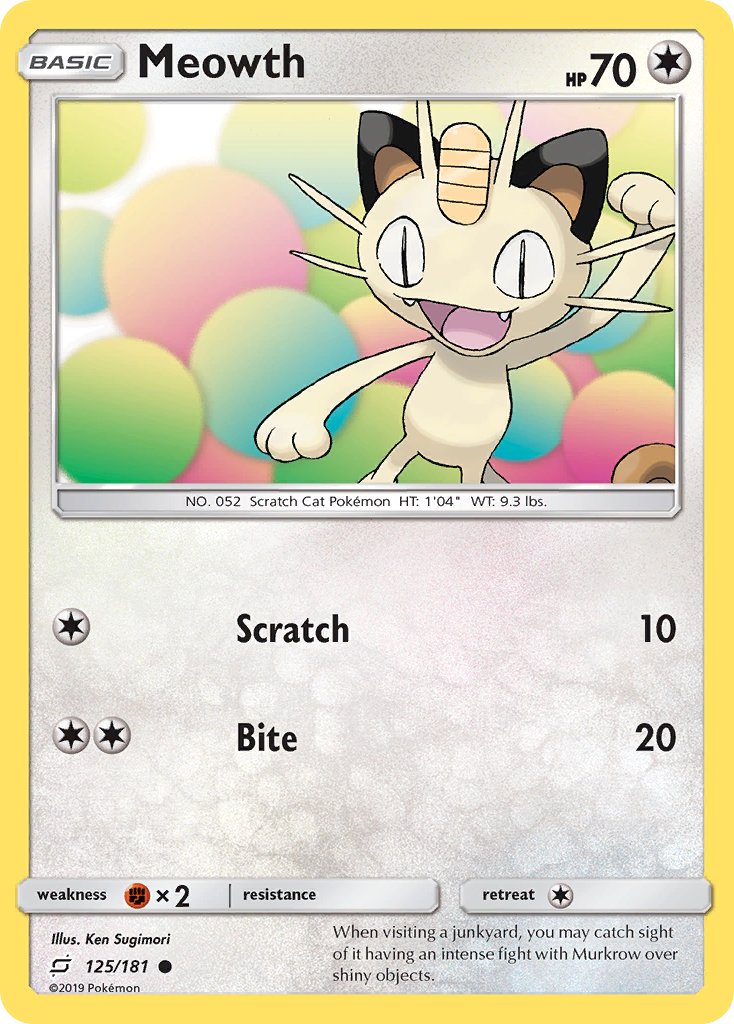 Meowth 125/181