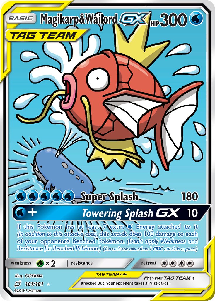 Magikarp & WailordTag Team GX 161/181