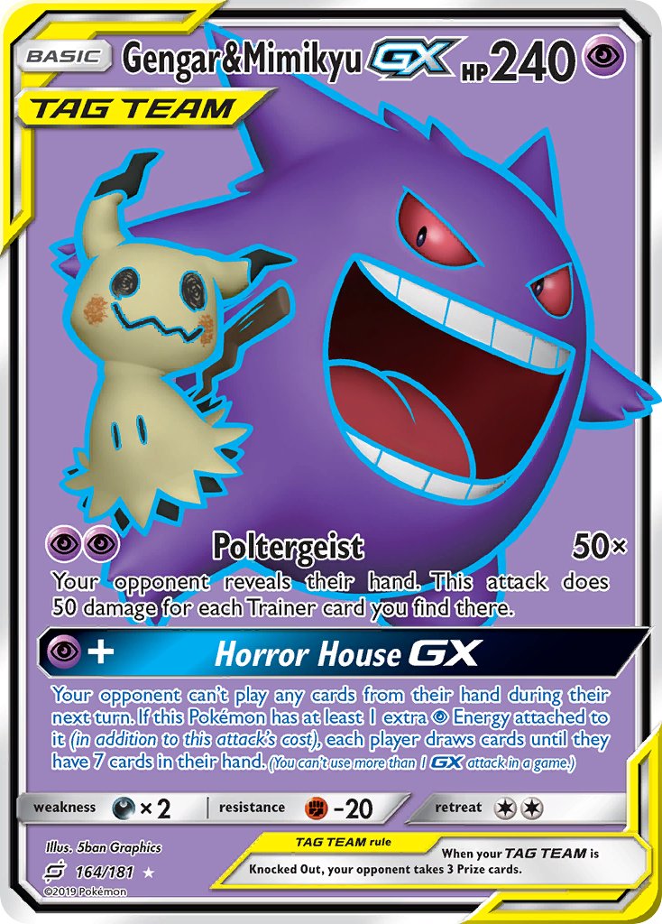 Gengar & MimikyuTag Team GX 164/181