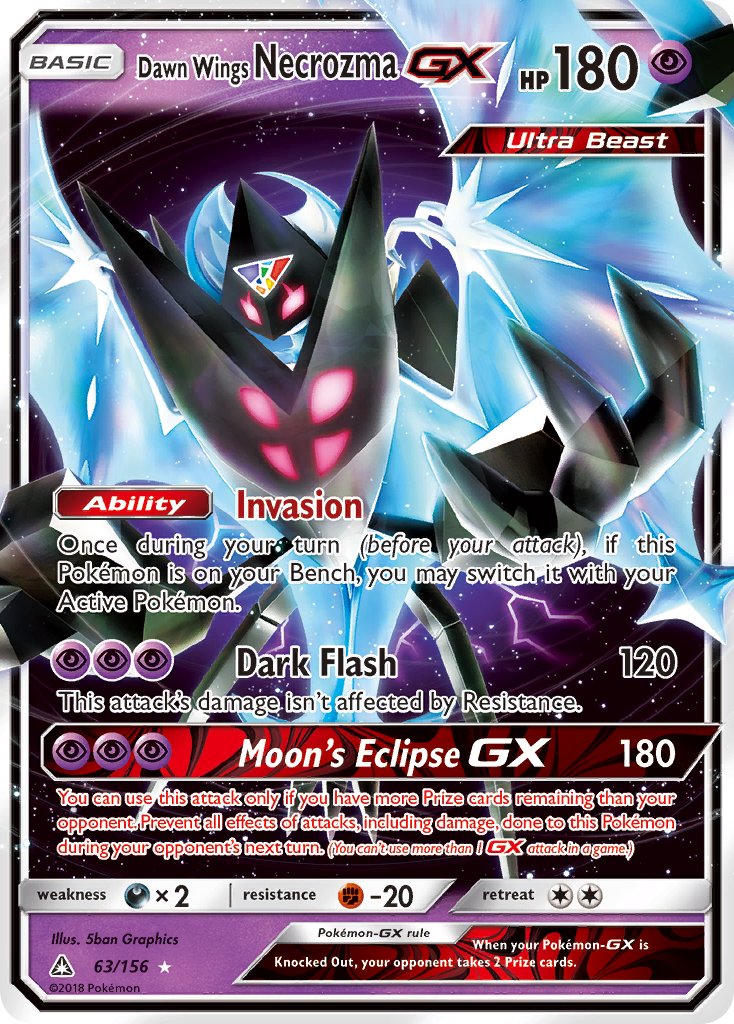 Dawn Wings NecrozmaGX 63/156
