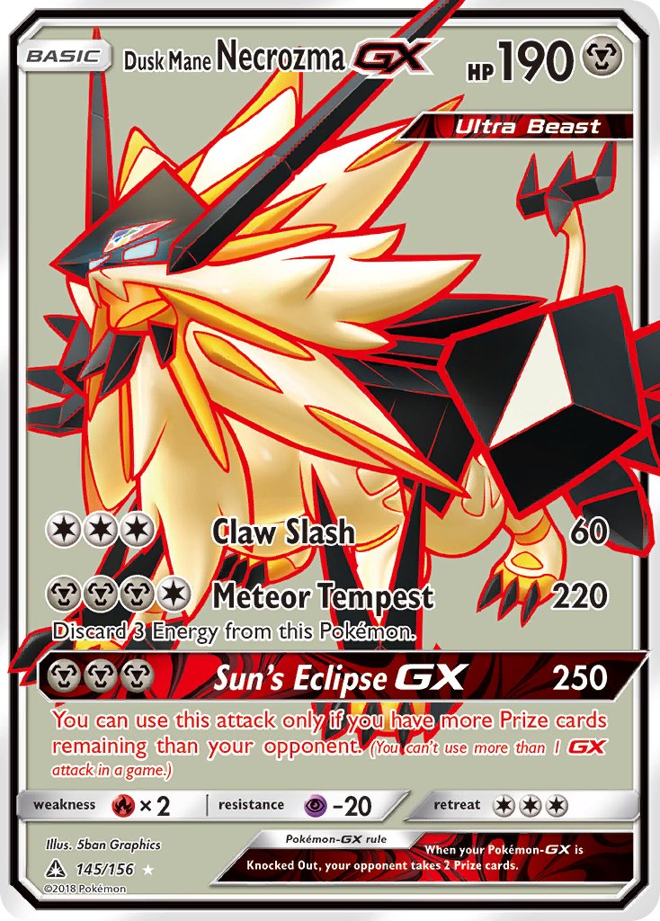 Dusk Mane NecrozmaGX 145/156