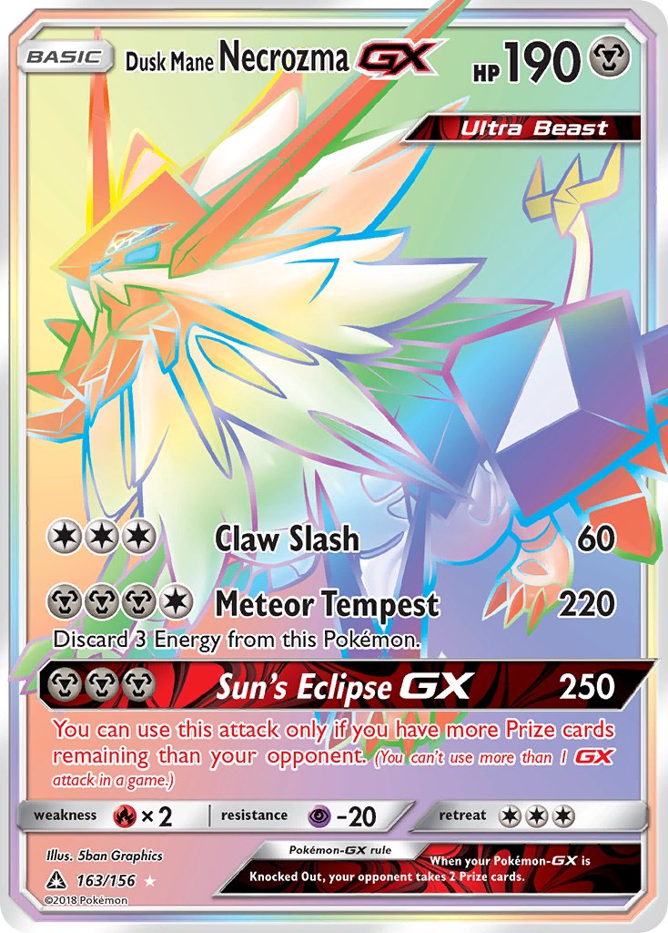 Dusk Mane NecrozmaGX 163/156