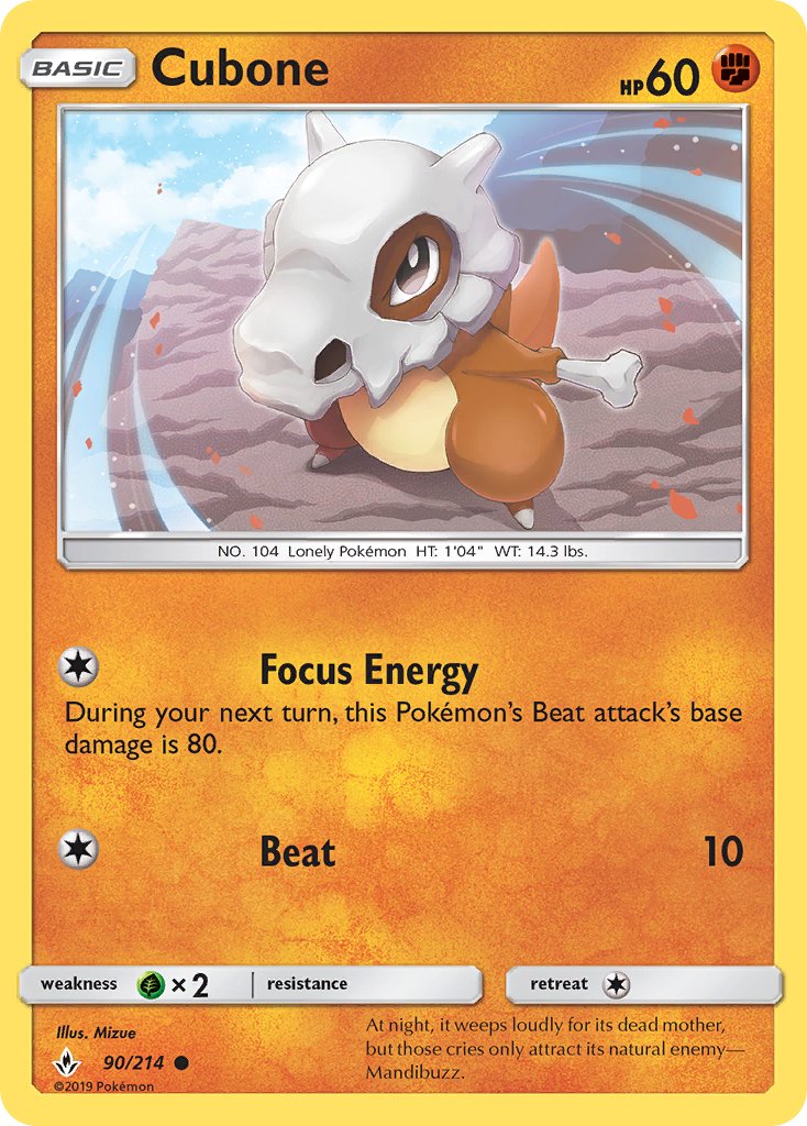 Cubone 90/214