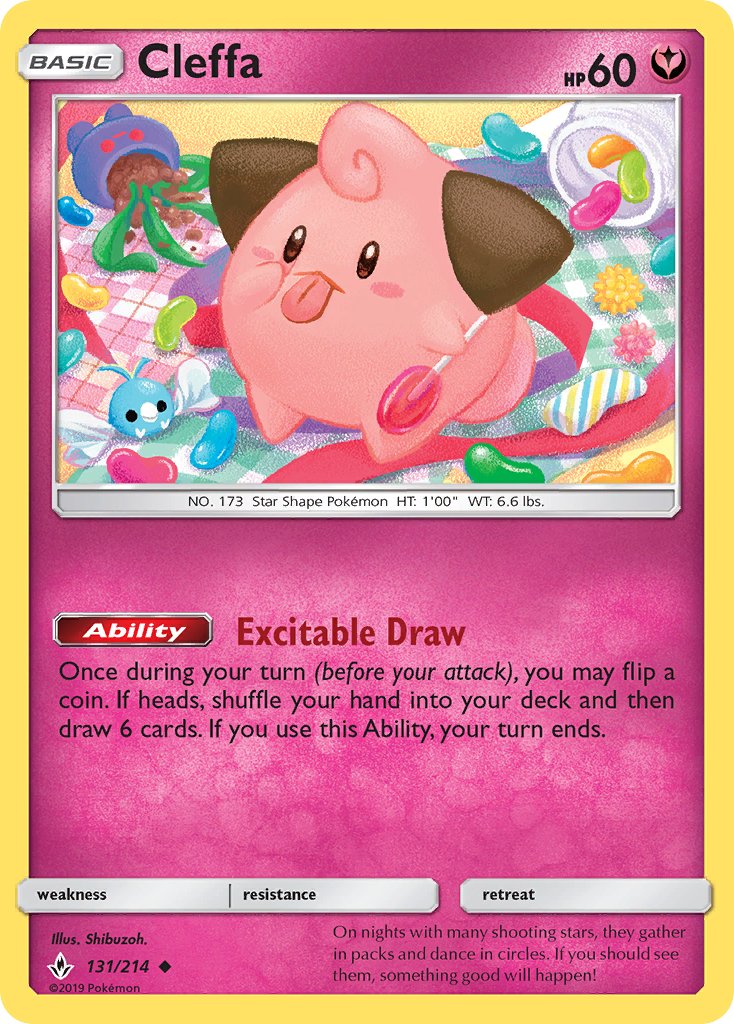 Cleffa 131/214 Reverse holo