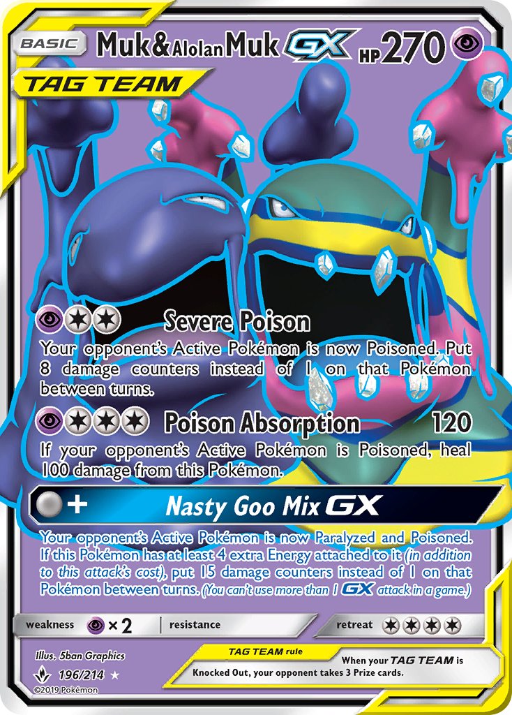 Muk & Alolan MukTag Team GX 196/214